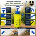 RAIJA 8L Pressure Sprayer for Gardening, Plant Watering, Home Cleaning & Car Wash | Adjustable Mist & Jet Nozzle | Hand Pump Garden Sprayer with Shoulder Strap - Image 5