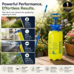 RAIJA 8L Pressure Sprayer for Gardening, Plant Watering, Home Cleaning & Car Wash | Adjustable Mist & Jet Nozzle | Hand Pump Garden Sprayer with Shoulder Strap - Image 4