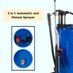 Turbo 2-in-1 Battery & Manual Agriculture Sprayer Pump - (16L Tank), Knapsack Sprayer for Agriculture, Gardening & Sanitizing | 12Vx8AH Battery | Includes Videos & Guides - with 1 Month Warranty - Image 5