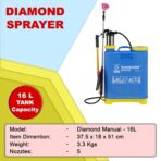 Diamond 16L Manual Agriculture Sprayer Pump – ISO Certified Hand Operated Knapsack Spray Machine for Farming, Gardening, Pesticide & Sanitizing Use - with 1 Month Warranty - Image 3