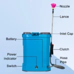 Libang Battery Sprayer with 16 litres Tank Capacity - Spray Pump for Agriculture, Gardening, Sanitizing - Spray Machine with 12 Volts x 8 Ampere Battery - with 1 Month Warranty - Image 4