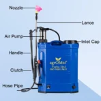 Turbo 2-in-1 Battery & Manual Agriculture Sprayer Pump - (16L Tank), Knapsack Sprayer for Agriculture, Gardening & Sanitizing | 12Vx8AH Battery | Includes Videos & Guides - with 1 Month Warranty - Image 4