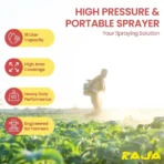 RAIJA Shakti 16L Manual Agricultural Sprayer Pump – Hand Operated Knapsack Spray Machine with Back Support for Farming, Gardening, Pesticide, Fertilizer & Sanitizer (Blue) - with 1 Month Warranty - Image 3