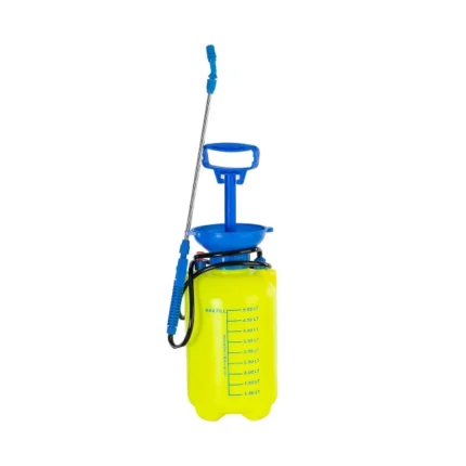RAIJA 5 Litre Manual Pressure Sprayer Pump for Gardening, Plant Watering, Car Washing & Pest Control | Adjustable Nozzle | Heavy Duty Hand Pump Sprayer | Leak-Proof Tank