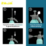 Raja Manual 3 in 1 Sprayer for Car Washing & Bike | No Batteries and Electricity Required | Can be Used as Water Sprayer and car Sprayer | Comes with Extended Spray Nozzle - Image 4