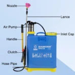 Diamond 16L Manual Agriculture Sprayer Pump – ISO Certified Hand Operated Knapsack Spray Machine for Farming, Gardening, Pesticide & Sanitizing Use - with 1 Month Warranty - Image 4