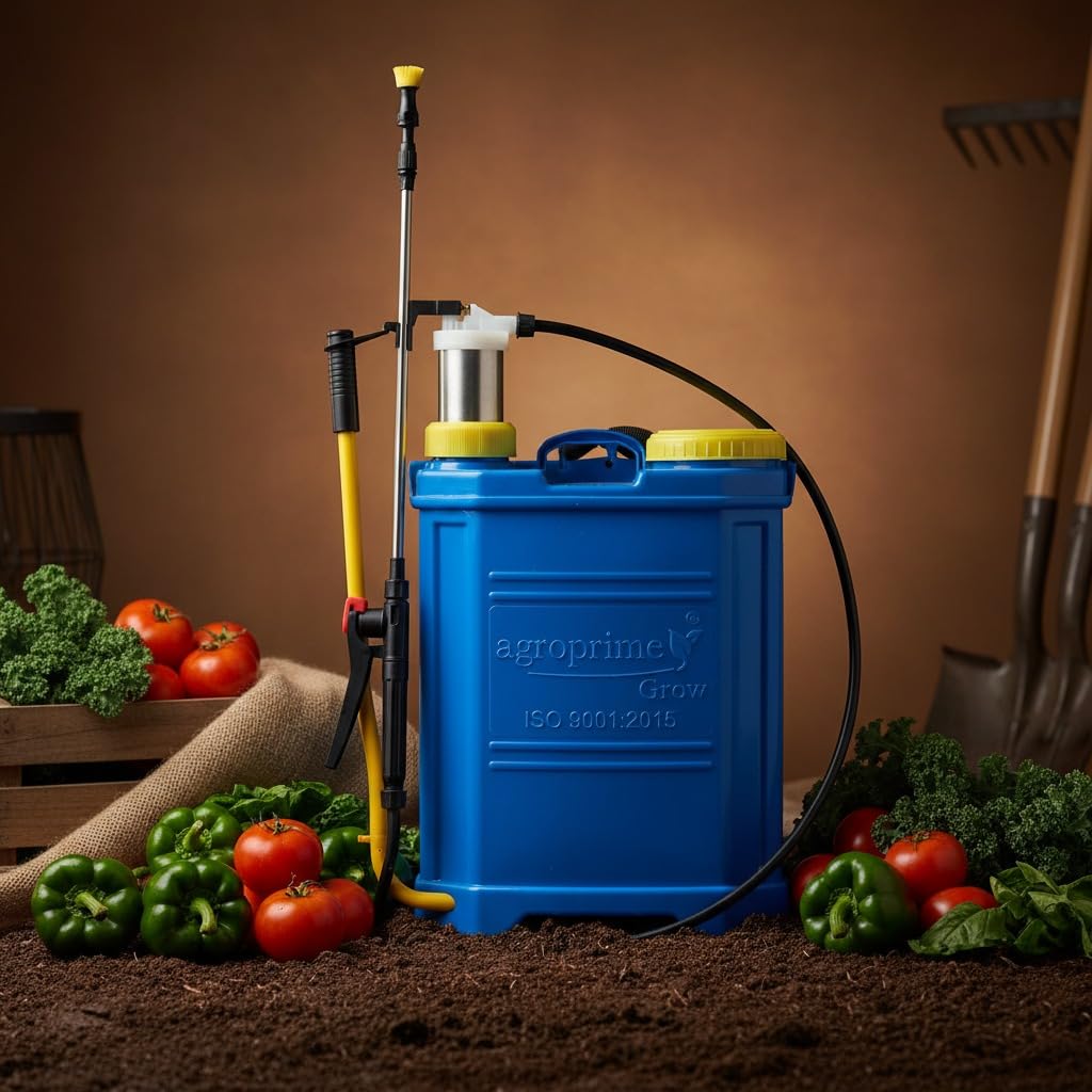 610aaUp6n4L Agroprime Grow 16L Manual Agriculture Sprayer | Heavy-Duty Backpack Pressure Sprayer for Pesticides, Fertilizers & Garden Care - Image 1