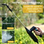 Rechargeable Electric Garden Sprayer with 3 Nozzles – Adjustable Water Spray Gun for Gardening, Plant Watering & Cleaning - Image 4