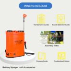 AGROPRIME 16L Battery Sprayer - Professional Grade Electric Pump Sprayer - Image 6