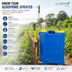 Agroprime Grow 16L Manual Agriculture Sprayer | Heavy-Duty Backpack Pressure Sprayer for Pesticides, Fertilizers & Garden Care - Image 6