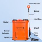 AGROPRIME 16L Battery Sprayer - Professional Grade Electric Pump Sprayer - Image 2
