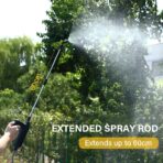 Rechargeable Electric Garden Sprayer with 3 Nozzles – Adjustable Water Spray Gun for Gardening, Plant Watering & Cleaning - Image 6