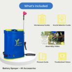 Battery Sprayer Machine 16L - Electric Pump Backpack Sprayer with 4 Nozzles - Image 2