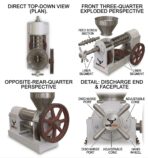 ZENITHPOWER OIL MILL 6YL-80 (5.5KW) WITHOUT MOTOR - Image 4